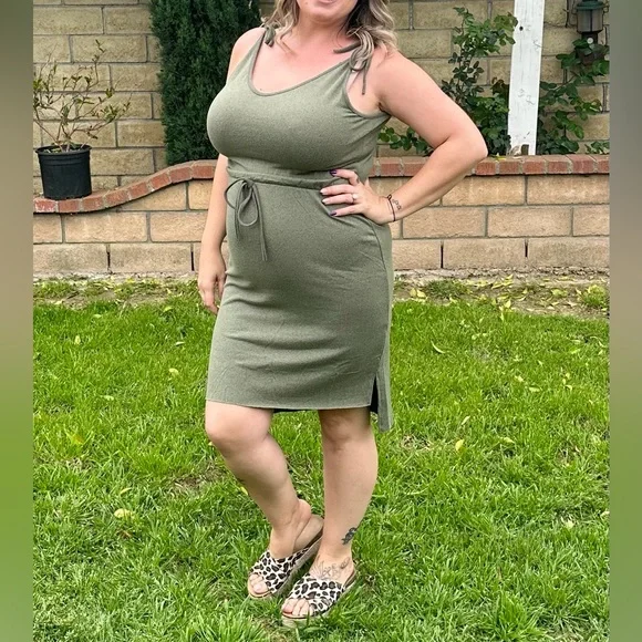 green emerald velvet dress Luxury Olive Green Beaded A-Line Modest Evening Dress Plus Size LA72738B –  SERENE HILL main image 0
